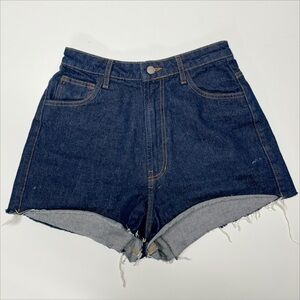 FARM Rio | Dark Wash Highwaist Cutoff Jean Shorts